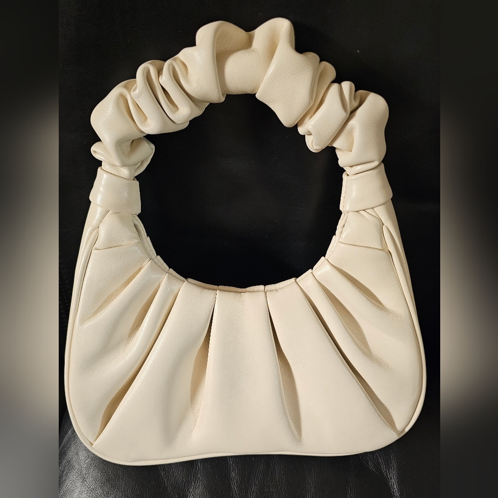 JW PEI White Gabbi Ruched Hobo Hangbag Bag NWOT - Picture 4 of 16